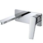 Argent Edge Wall Basin Mixer