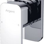 Argent Kubic Wall Mixer