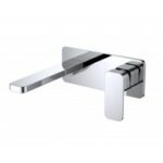 Argent Kubic Wall Mounted Basin Mixer