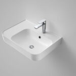 Caroma Sculptural 600mm Wall Basin With Shelf